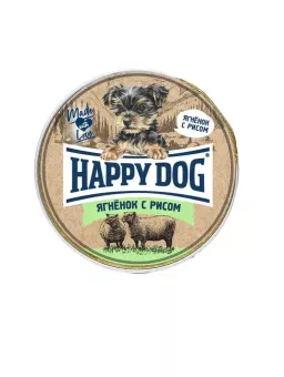 HappyDOG Natur Line Консервы 125г Паштет Ягненок с рисом фото, цены, купить