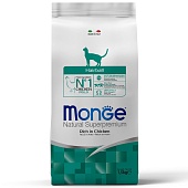 Monge Daily Line Hairball сухой для кошек, для выведения шерсти, из курицы 1,5 кг фото, цены, купить