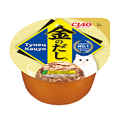 INABA CIAO Kinnodashi Cup Тунец Кацуо, ламистер  для кошек70г фото, цены, купить