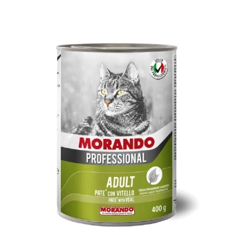 MORANDO PROFESSIONAL с телятиной паштет консервы для кошек 400г фото, цены, купить