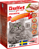 BUFFET консервы для кошек 190г  мясной микс  в желе фото, цены, купить