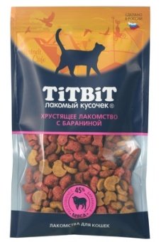 TiTBiT Хрустящее Лакомство для кошек с Бараниной 60г  фото, цены, купить