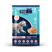 Ночной Охотник Индейка, Лосось в желе пауч для котят 85г  фото, цены, купить