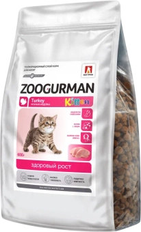 Zoogurman Kitten&Mother для котят, беременных и кормящих кошек с индейкой 1,5кг фото, цены, купить