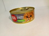 Cattofūdo Holistic консервы Кусочки в желе индейки и трески с горошком 80г фото, цены, купить