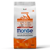 Monge Speciality Line Monoprotein сухой для щенков всех пород Утка/Рис 2,5кг фото, цены, купить