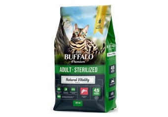 Mr.Buffalo STERILIZED для стерилизованных кошек с лососем 10 кг фото, цены, купить