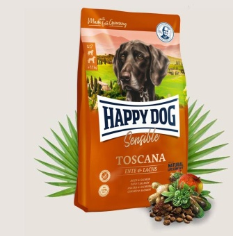 Happy Dog Supreme Sensible Toscana утка и лосось 2,8кг фото, цены, купить
