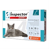 Inspector QUADRO (Инспектор Квадро) 1пип*0,8мл 4-8кг для кошек на холку фото, цены, купить