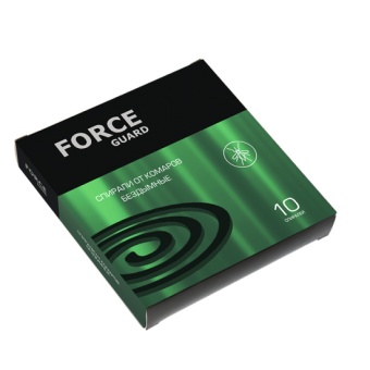Форс Гард(Force Guard) Бездымные зелёные спирали от комаров фото, цены, купить