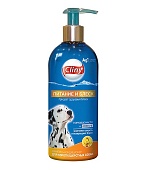 Шампунь-кондиционер Cliny Питание и блеск, для короткошерстных cобак, 300 мл