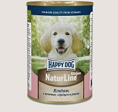 Happy Dog Nature Line консервы 970г ягненок с сердцем, печенью и рубцом 