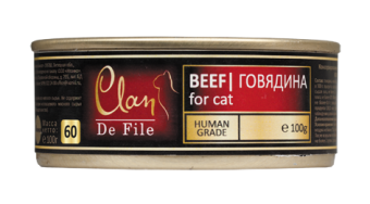 Clan De File консервы 100г кусочки говядины для кошек фото, цены, купить