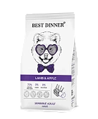 Best Dinner для собак крупных пород с ягнёнком и яблоком при аллергии и чувств.пищеварении 12кг фото, цены, купить