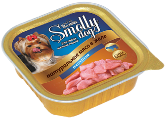 Smolly Dog консервы 100г с телятиной для собак  фото, цены, купить
