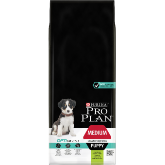 PRO PLAN Medium Puppy Digestion с ягненком для щенков средних пород с чувствительным пищеварением фото, цены, купить