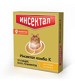 капли Инсектал Комбо для кошек весом  4-8кг (1пип) фото, цены, купить