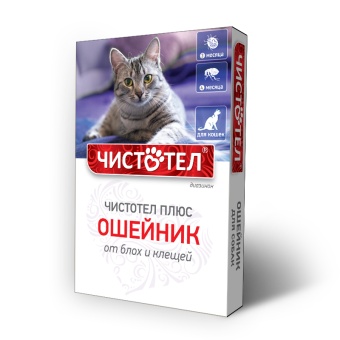 Ошейник Чистотел плюс  от блох и клещей для кошек, 35 см фото, цены, купить