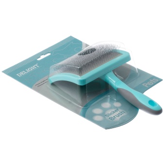 Пуходерка DeLight  AQUA пластик с каплей, большая фото, цены, купить