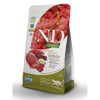 Farmina N&D QUINOA Urinary Duck 1,5кг с уткой для профилактики мочекаменной болезни у кошек фото, цены, купить
