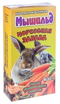 Зерновой корм для декоративных кроликов "Морковная забава" Мышильд 400гр фото, цены, купить