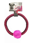 M-Pets игрушка для собак из каната TWIST Ring 19см розовая фото, цены, купить