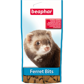 Beaphar Ferret Bits 35г витамины подушечки для выведения шерсти фото