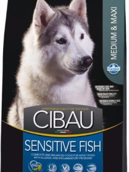 Farmina CIBAU Sensetive с рыбой для аллергичных собак средних и крупных пород  фото, цены, купить
