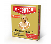 капли на холку Инсектал Комбо для собак весом  25-40кг (1пип) фото, цены, купить