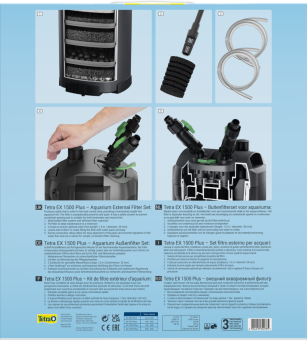 Фильтр внешний Tetratec EX 1500 plus (300-600л) 1190л/ч  фото, цены, купить