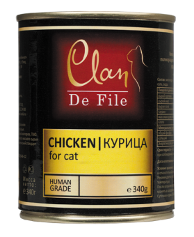 Clan De File консервы 340г кусочки курицы для кошек фото, цены, купить