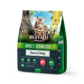 Mr.Buffalo STERILIZED с лососем для стерилизованных кошек 1,8кг фото, цены, купить