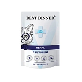 Best Dinner Exclusive Vet Profi Renal пауч для кошек с курицей в соусе 85г фото, цены, купить