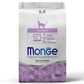 Monge Daily Line Sterilised сухой для стерилизованных кошек, из курицы 400 г фото, цены, купить