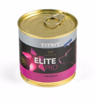 TiTBiT Elite Pro консервы консервы 240г с говядиной для собак фото, цены, купить
