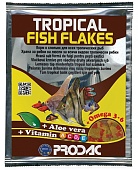 PRODAC  TROPICAL FISH FLAKES корм хлопья 12г пакет для тропических рыб (24) фото, цены, купить