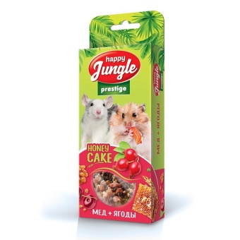 Happy Jungle корзинки  мед+ягоды для грызунов 3 шт 85 г фото, цены, купить
