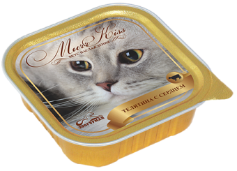 Зоогурман MURR KISS консервы 100г с телятиной,сердцем для кошек фото, цены, купить