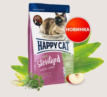 HappyCAT ADULT Weide Lamm с ягненком 300г фото, цены, купить