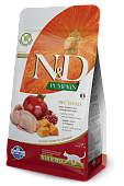 Farmina N&D PUMPKIN Neutered  с перепелом,гранатом,тыквой для стерилизованных кошек 1,5кг
