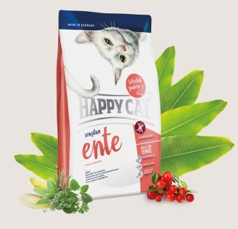 Happy Cat Sensitive Ente с уткой 300г фото, цены, купить