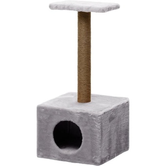 Пушок Квадратный домик с когтеточкой  для кошек