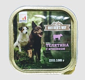 Зоогурман Breeder's way консервы (ламистер) для собак с телятиной и ягненком 100г фото, цены, купить
