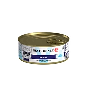 Best Dinner Exclusive Vet Profi Renal консервы паштет  с перепелкой при проблемах почек у кошек 100г фото, цены, купить