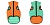 Жилет AiryVest LUMI двухсторонний Салатово-Оранжевый XS22/30 фото, цены, купить