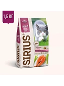 SIRIUS Лосось и рис для взрослых кошек 1.5кг фото, цены, купить