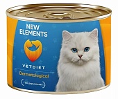 NEW ELEMENTS VET Dermatological консервы при болезнях кожи у кошек 240г фото, цены, купить