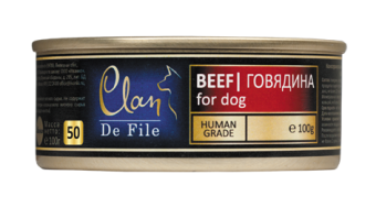 Clan De File консервы 100г кусочки говядины для собак фото, цены, купить