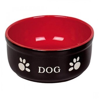Миска керамика DOG 0,46л красно-черная фото, цены, купить