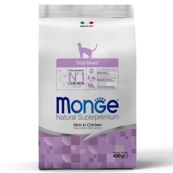 Monge Daily Line Sterilised сухой для стерилизованных кошек, из курицы 400 г фото, цены, купить
